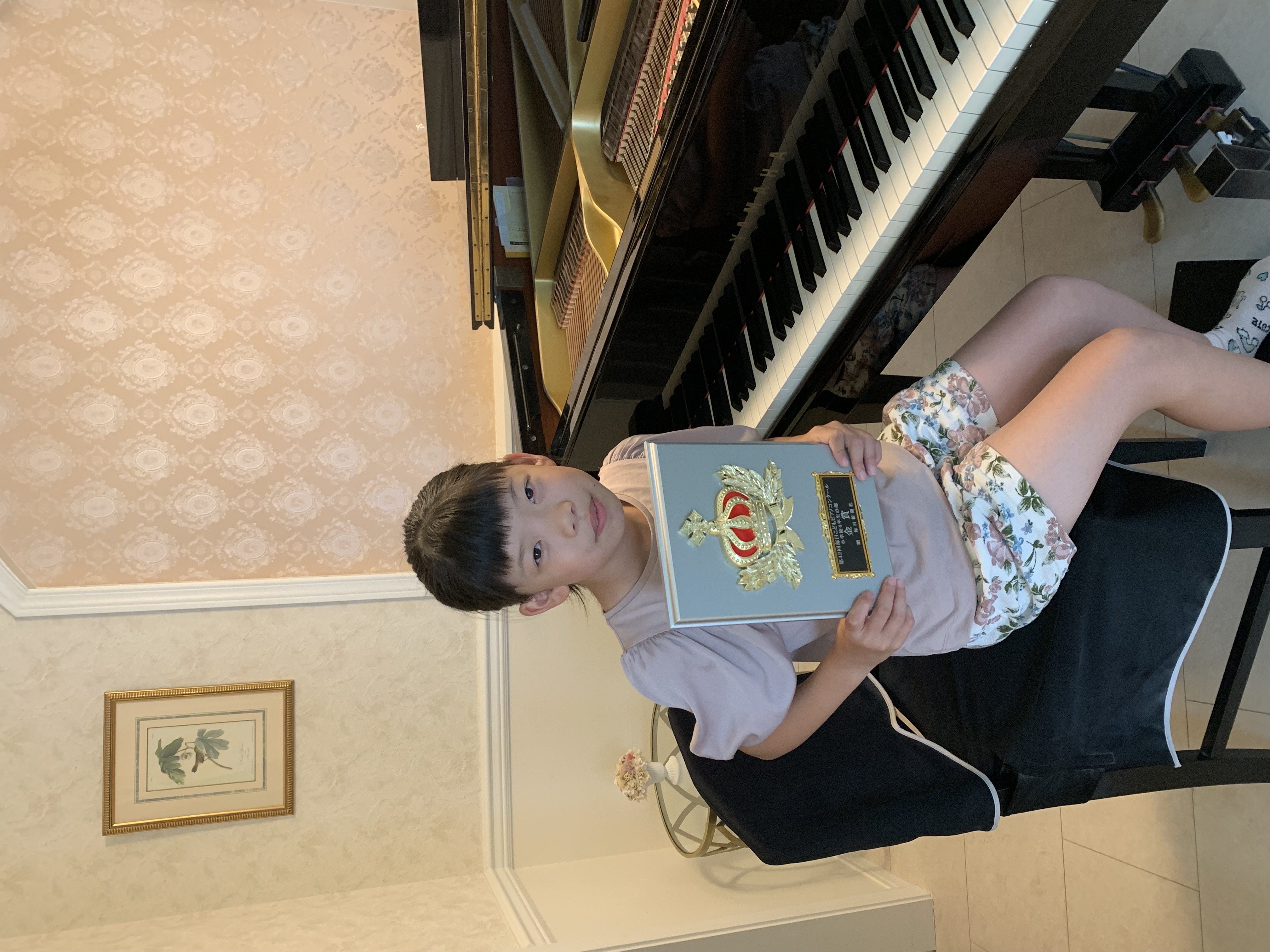 第４２回毎日ピアノコンクール　小学４年生の部　金賞　本選出場決定　箱﨑ゆら乃さん